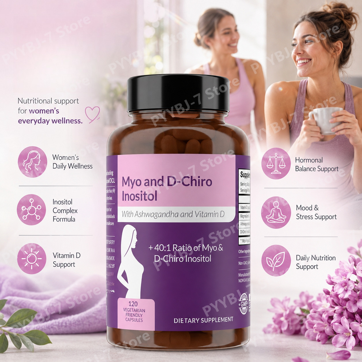 Planted Tank - Capsules de Myo-Inositol et D-Chiro-Inositol 40:1
