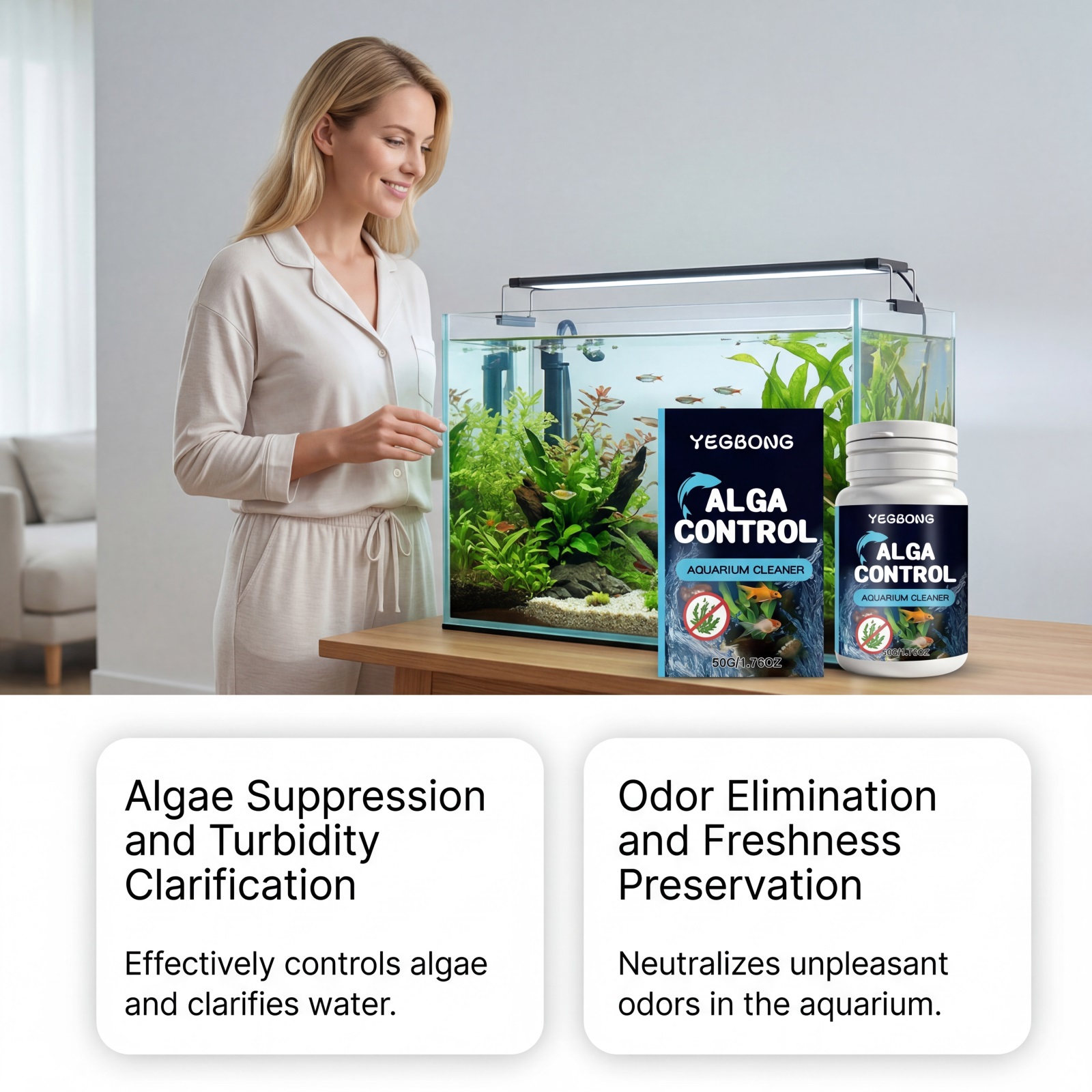 Poudre nettoyante pour aquariu - Planted Aquarium Algae Control avis et prix