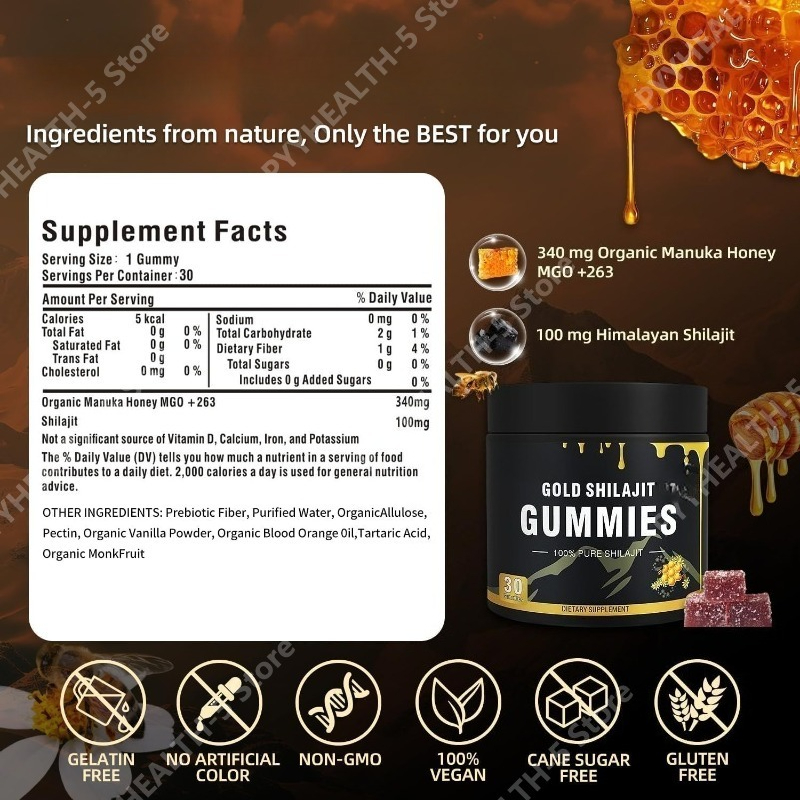 Gummies de Shilajit saveur mie - Planted Tank avis et prix
