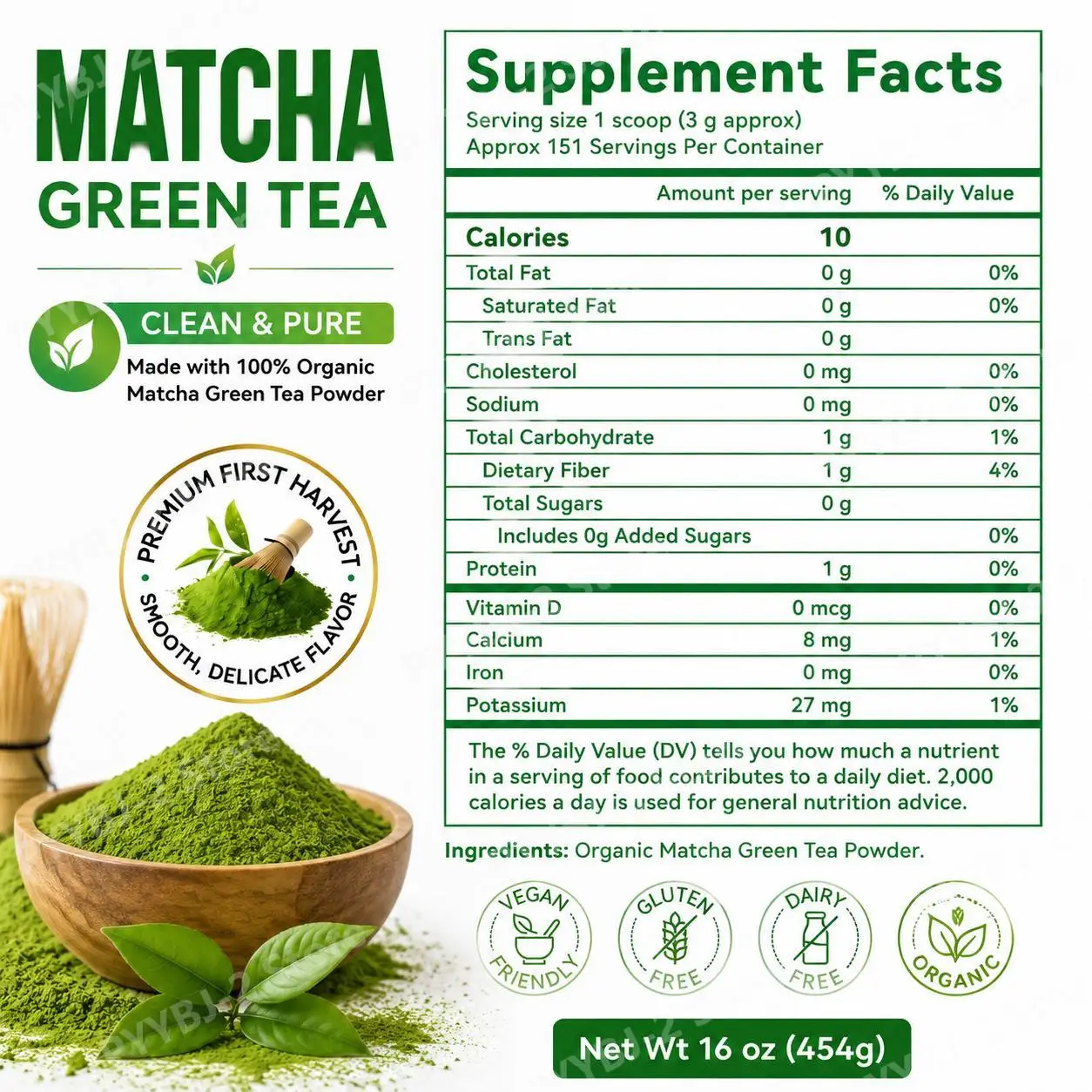 Poudre de thé vert matcha biol - Planted Tank avis et prix