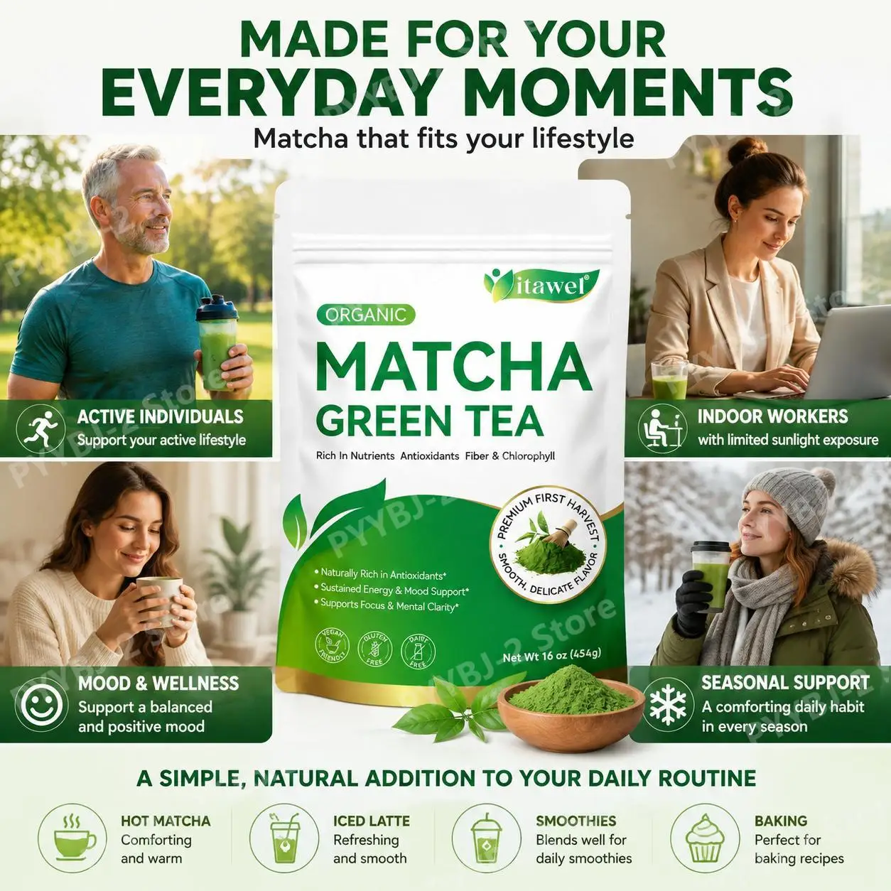 Poudre de thé vert matcha biol - Planted Tank avis et prix